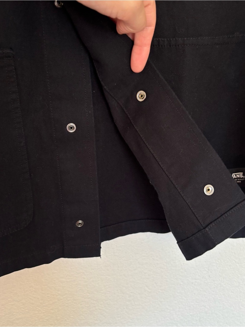 Vans Mens Casual Sports Black Jacket - Picture 3 of 5